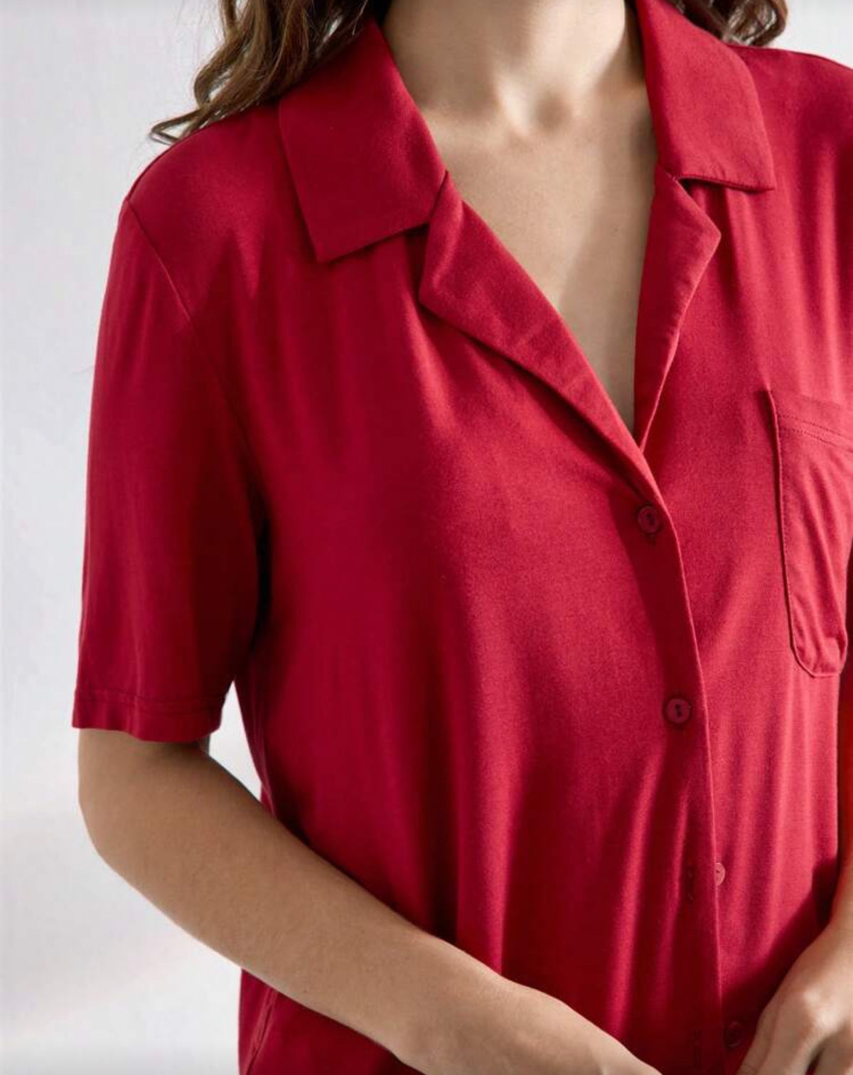 Pants Sleepset (Soft Modal-Red/Burgundy)