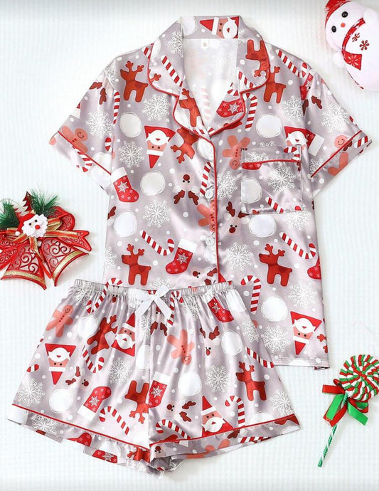 Xmas Satin Sleepset